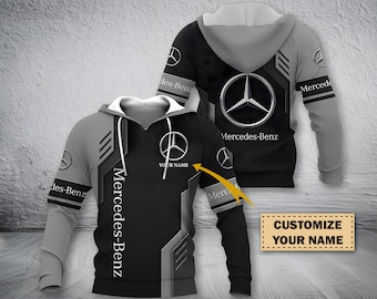 Personalisierter 3D Mercedes Benz für Männer und Frauen, Polo-Shirt, T-Shirt, Zip Hoodie, Geschenk für Liebhaber, Geschenk für ihn, Geschenk Geburtstag