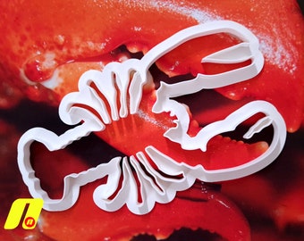Lobster Cookie Cutter | Marine Crustaceans, Blue & Red Lobsters, Invertebrates, use with icing fondant marzipan thin pastry