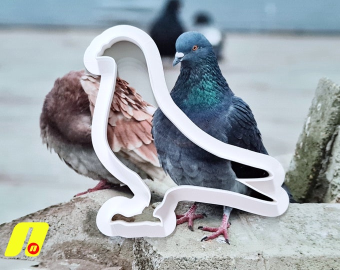 Racing Pigeon Cookie Cutter | Trained Homer Pigeons, Pigeon Fanciers Sport, Cupcake Cutters, for use with icing fondant marzipan thin pastry