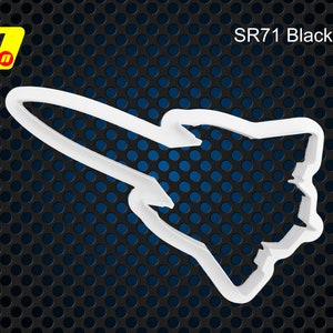 SR 71 Blackbird Fondantutstickare, Kakform | 0,4 mm Avsmalnande Skarp Kant