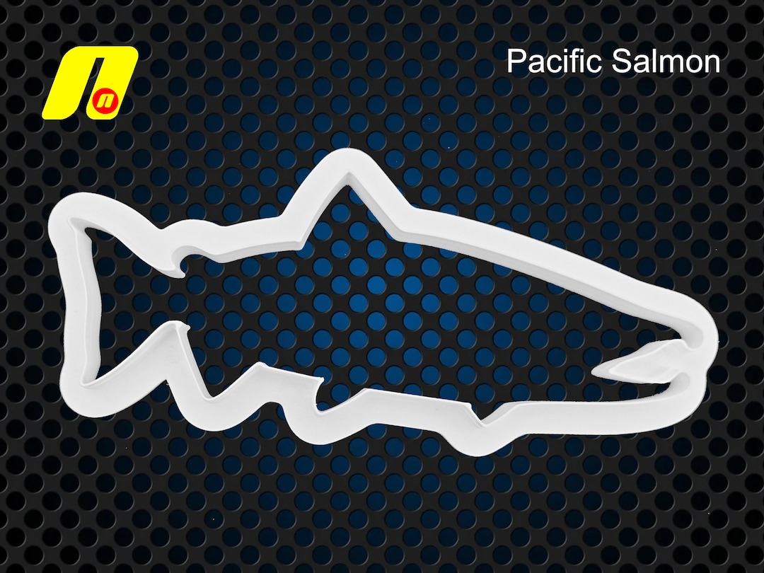 Pacific Salmon Fondant Cutter, Species Include Sockeye, Chinook, Coho ...