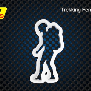 Trekking Female Icing Fondant Cutter: For Cake Decoration & Polymer Clay Sculpted Creations