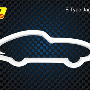 Cortador de fondant y glaseado Jaguar tipo E: para decoración de tartas y creaciones con arcilla polimérica.