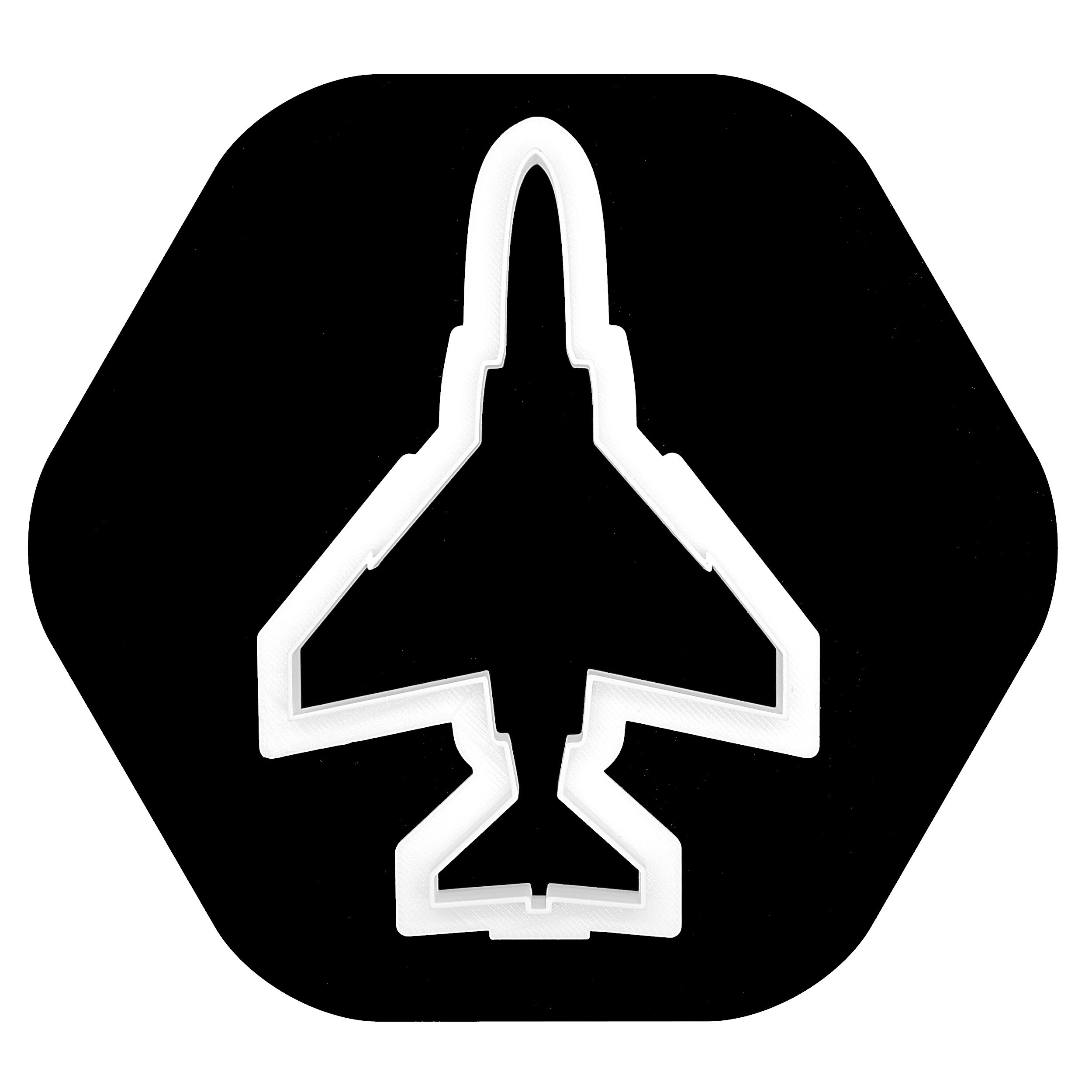 F4 Phantom Ii Cookie Cutter Mcdonnell Douglas Supersonic Jet Interceptor Combat Aircraft For Use With Icing Fondant Marzipan Thin Pastry