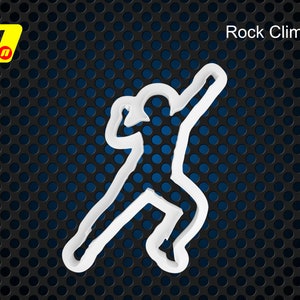 Rock Climber Fondant Utstickare, Kakform | 0,4 mm Avsmalnande Vass Kant