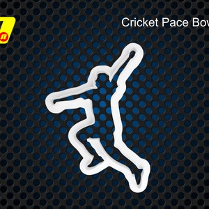 Cricket Bowler Icing Fondant Cutter: For Cake Decoration
