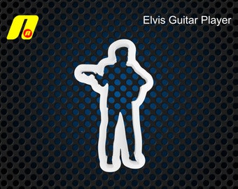 Emporte-pièce Elvis guitariste pour fondant et biscuits | Bord tranchant conique de 0,4 mm