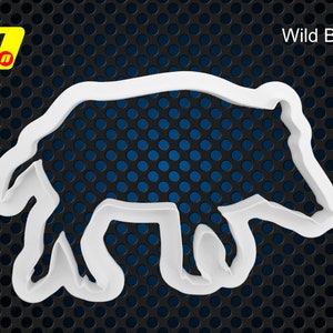 Wild Boar Fondant Cutter, Boar Hunting,  Wild Pigs, Feral Pigs, Wild Boar Hunt, Pig Sticking, for use with icing fondant for cake decoration