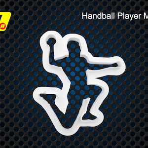 Handball Spieler Icing Fondant Ausstecher: Zur Dekoration von Torten & Polymer Clay Skulpturen Kreationen