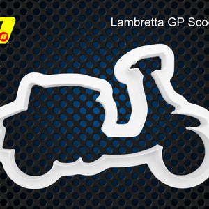Lambretta GP Scooter Icing Fondant Cutter: For Cake Decoration