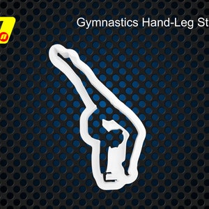 Gymnastics Hand - Leg stand Icing Fondant Cutter: For Cake Decoration