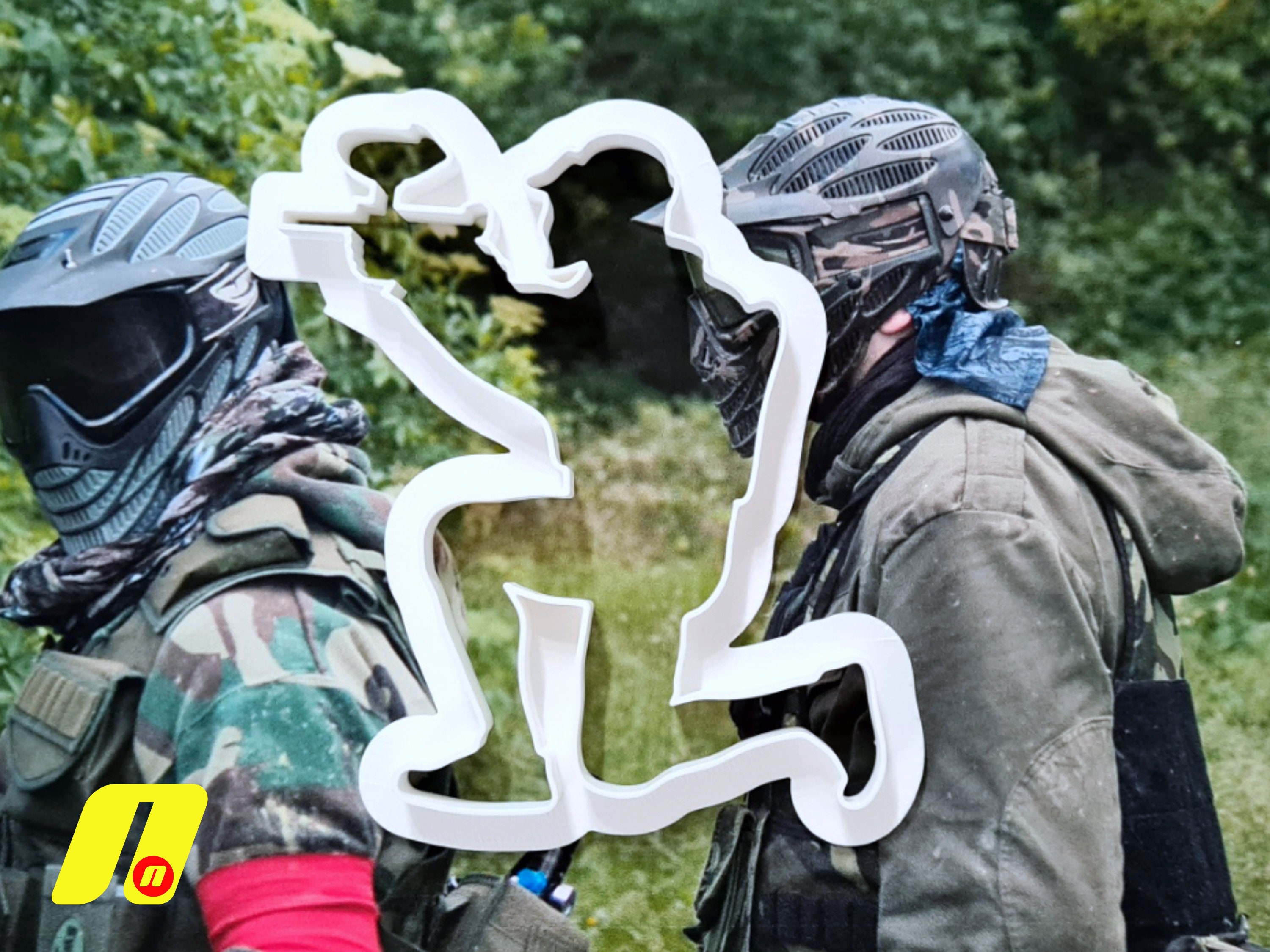 Paintball Player Fondant Cutter Paint Ball Shooting Tactical - Etsy