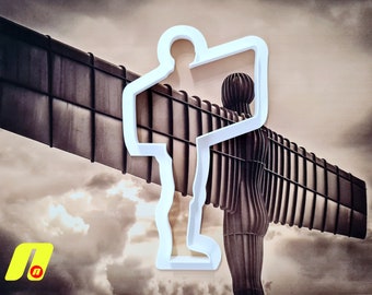 Angel Of The North Cookie Cutter | Gateshead Sculpture designer Antony Gormley, Landmark use with icing fondant, marzipan, thin pastry dough