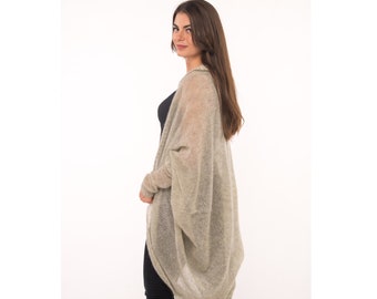 Leichter Mohair Cocoon Strickjacke, Mohair Strickjacke, Mohair Strickjacke, Brautjacke, Hochzeit Mohair Cardigan