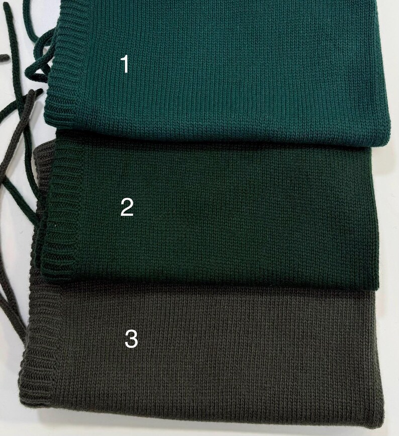 Dark Green Merino Wool Knit Hood: Women's Winter Cowl Neck Warmer image 8