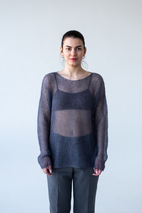 AMERI VINTAGE AMANDA MOHAIR KNIT TOP（AMERI VINTAGE | snap