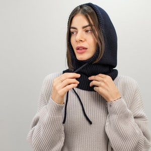 PIECES Pcbina Wool Hood W. Fold Up Noos BC Bonnet Femme