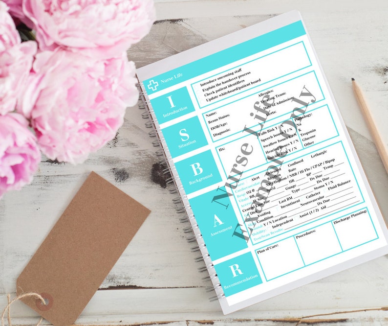 ISBAR Handover Template Etsy ISBAR Handover Template Etsy
