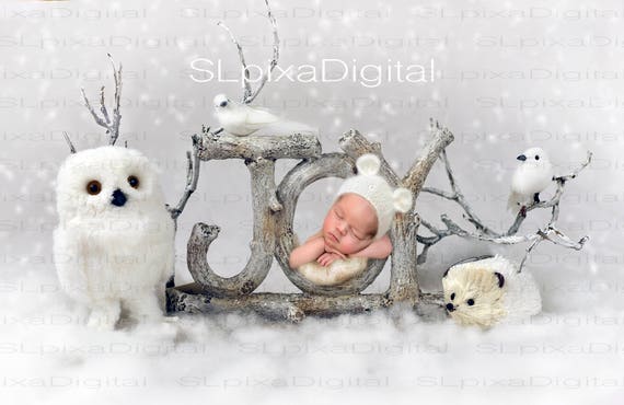 Digital background digital backdrop newborn christmas winter | Etsy