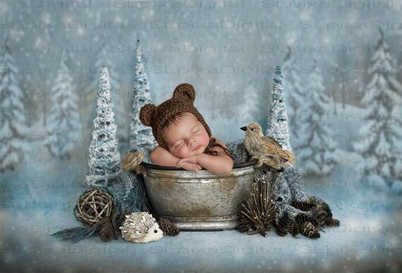 Digital background digital backdrop newborn winter christmas | Etsy