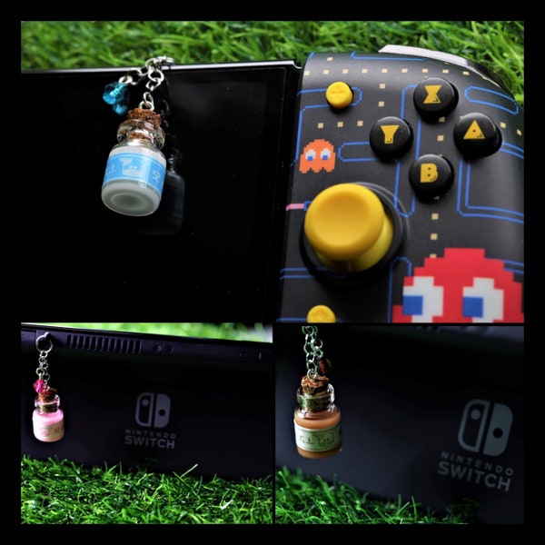 Switch Charm, Zelda Charm, Switch Accessories, Dust Plug Charm, Steam Deck Charm, Switch Decoration, Gamer Gift, Zelda Accessories, Cute