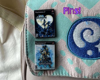 Gamer Gifts, Kingdom Heart Gift, Kingdom Hearts pin, Video Game Accessories, kh pin, Retro Pins, Cozy Gamer Accessories, Game Badge,