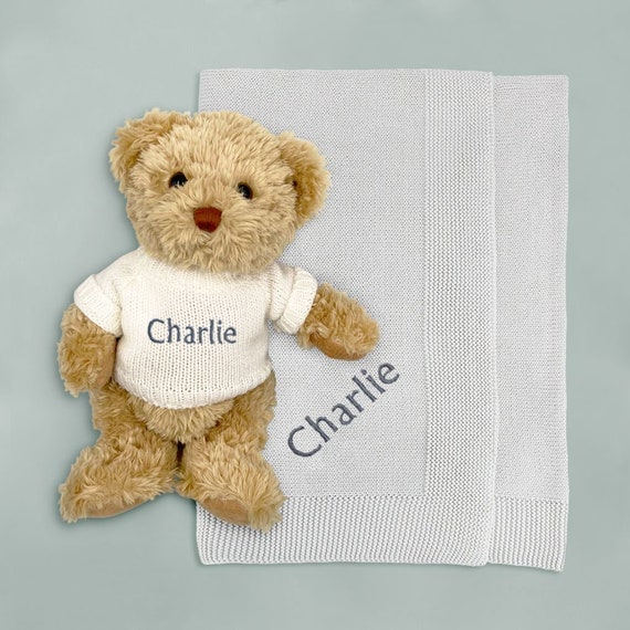 Personalised teddy blanket deals