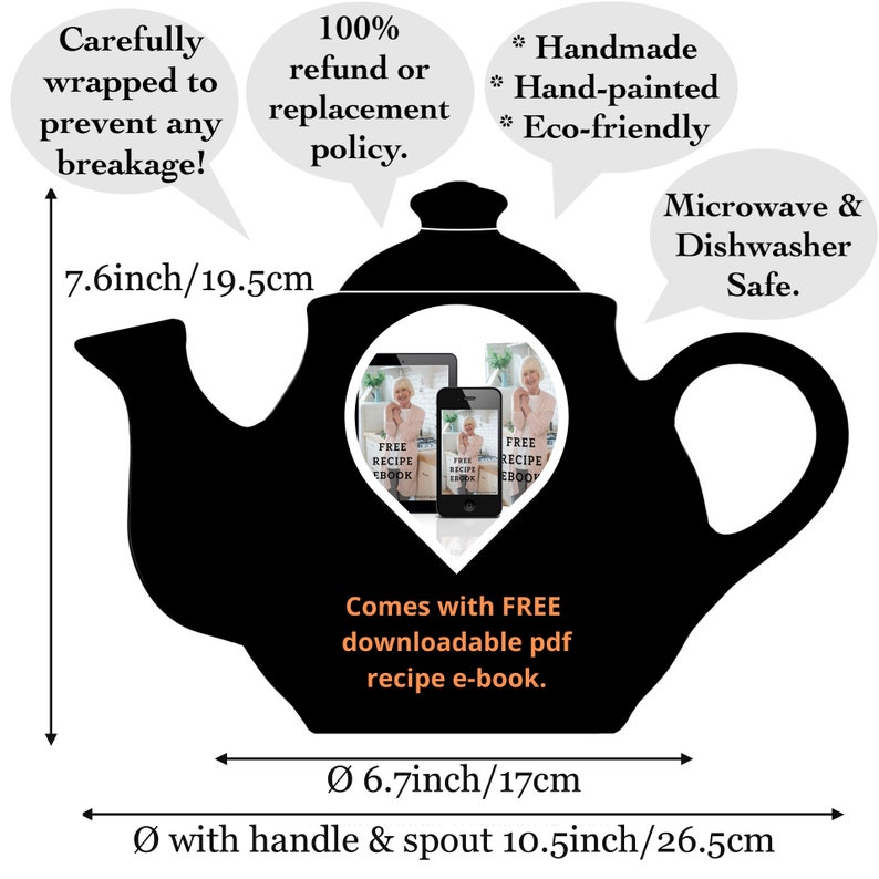 Red Ceramic Teapot Handmade Pottery Tea Pot Extra Large With Etsy UK