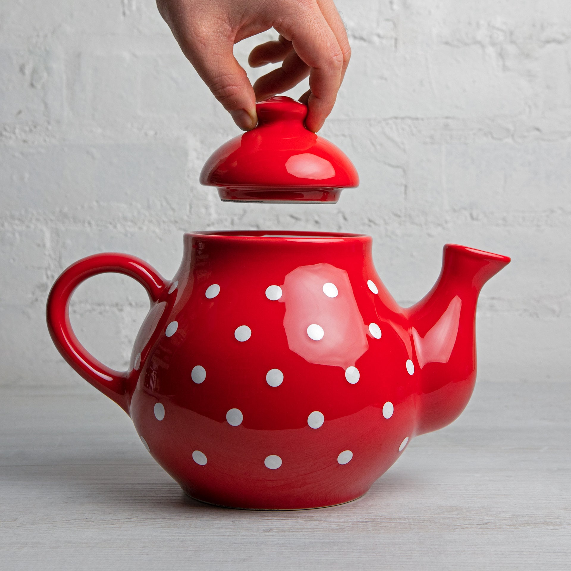 Red Ceramic Teapot Handmade Pottery Tea Pot Extra Large With Etsy UK