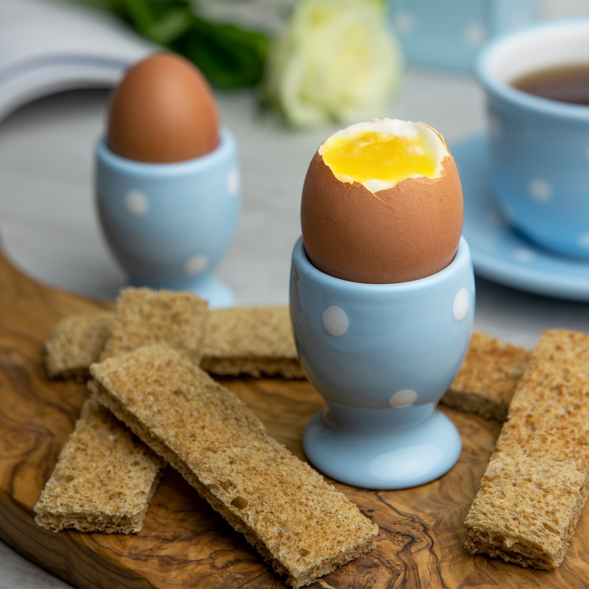 Egg Holder Egg Cup Set Ceramic Egg Holder Sky Blue and Etsy UK
