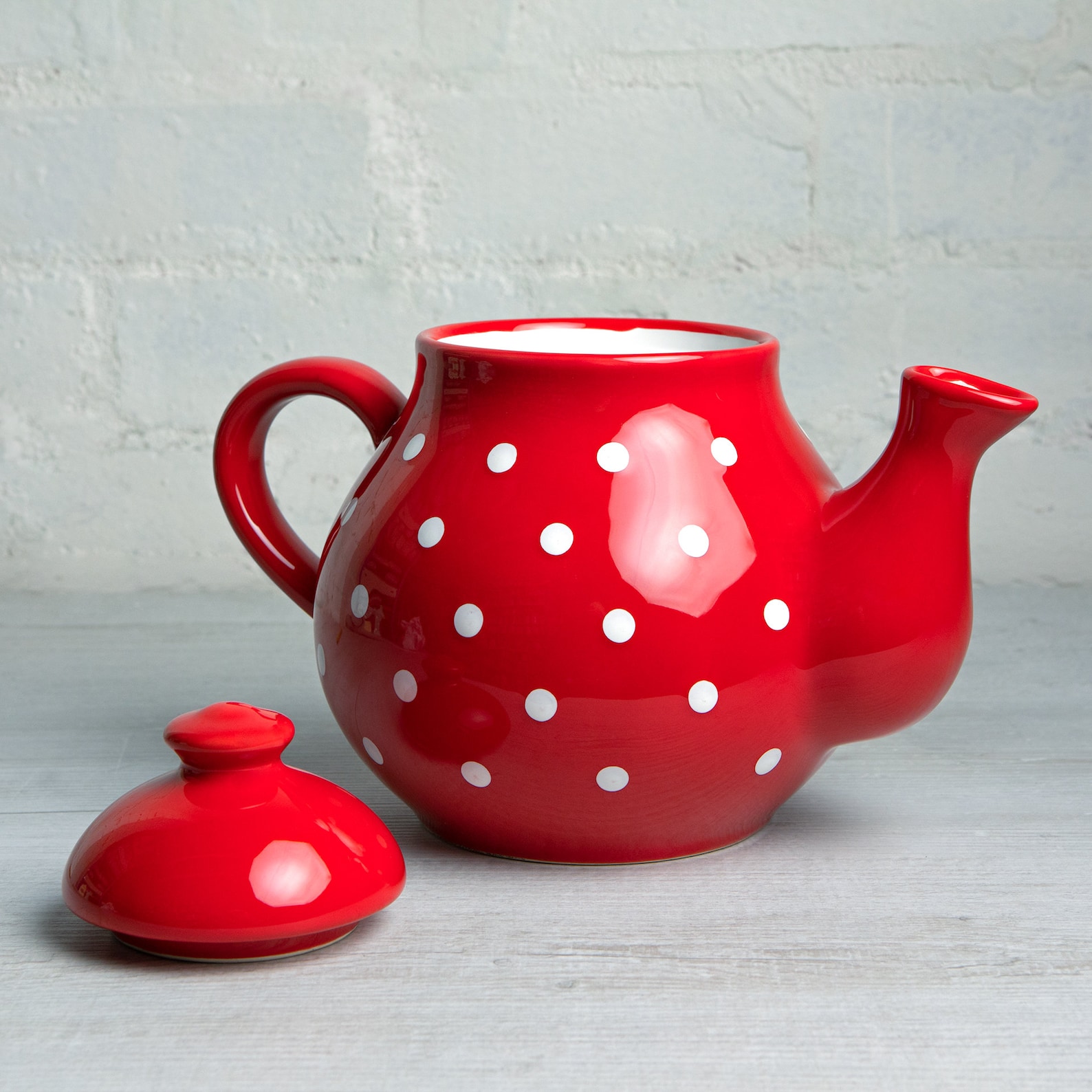 Red Ceramic Teapot Handmade Pottery Tea Pot Extra Large With Etsy UK