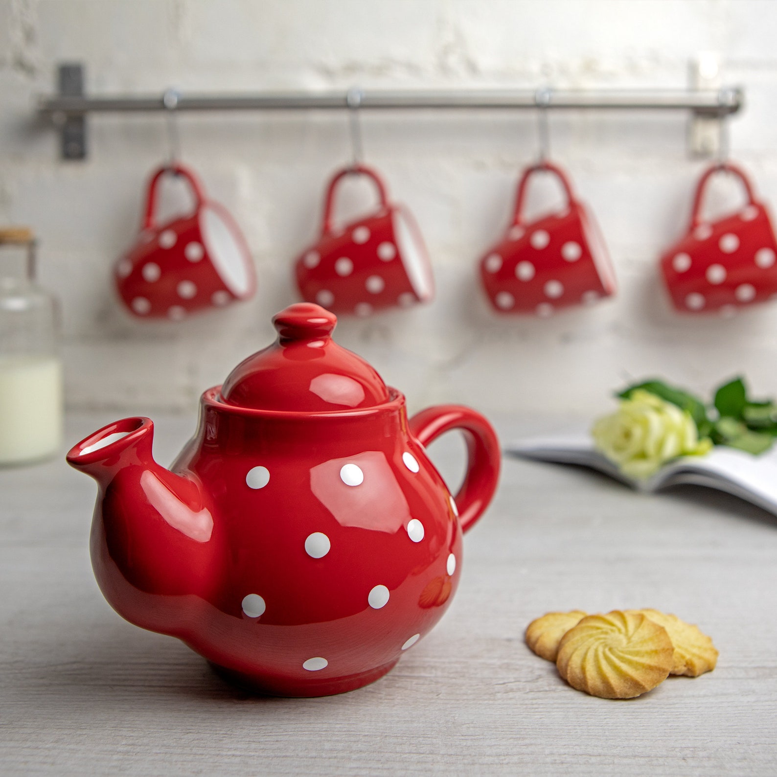 Red Ceramic Teapot Handmade Pottery Tea Pot for 12 CUP With Etsy UK