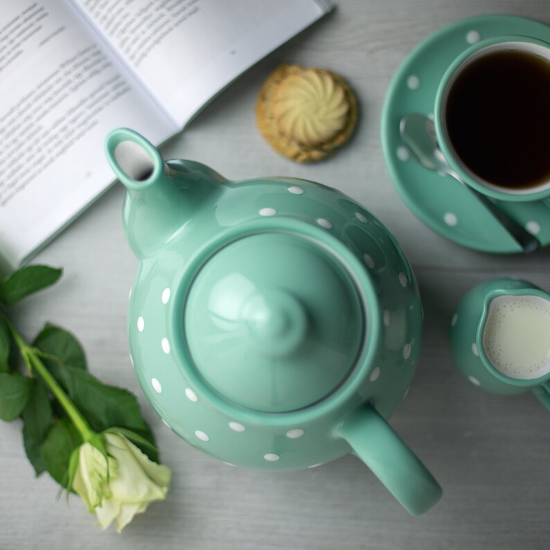 ceramic tea set to paint