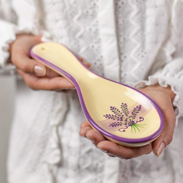 Purple Spoon Rest Etsy