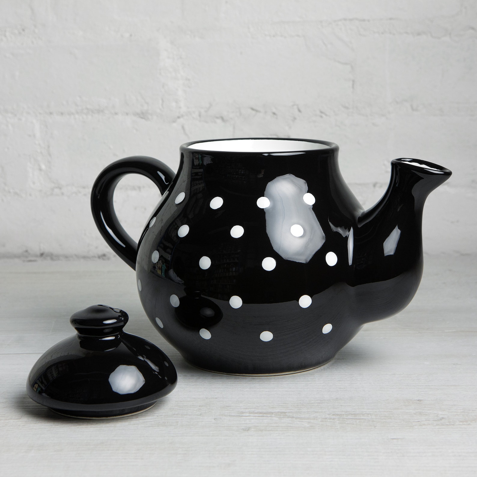 Black Ceramic Teapot Handmade Pottery Tea Pot Extra Large Etsy