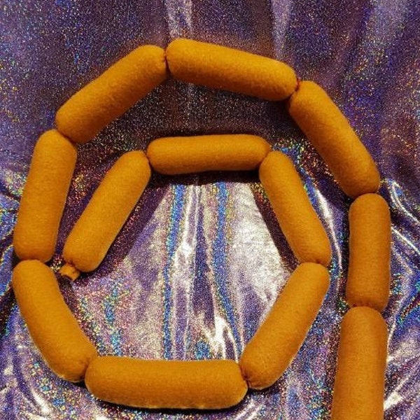 Plüsch Wurst Links Fursuit Prop