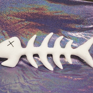 Plush Skeleton Fish Fursuit Prop