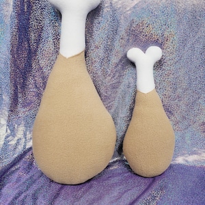 Squeaky Plush Chicken Leg Fursuit Prop