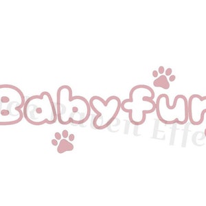 Vinyl Baby Fur Decal Sticker
