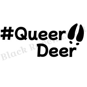 Queer herten vinyl sticker sticker