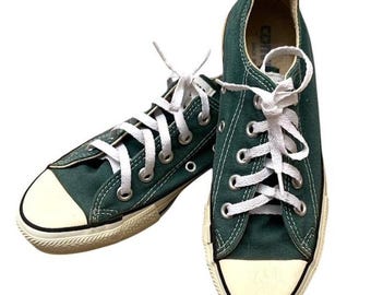Converse Vintage Made In USA Green Chuck Taylor Low Vintage Sz‎ 6.5 New Old Stock Vintage CONVERSE Chucks All Star Green Canvas  main image 4
