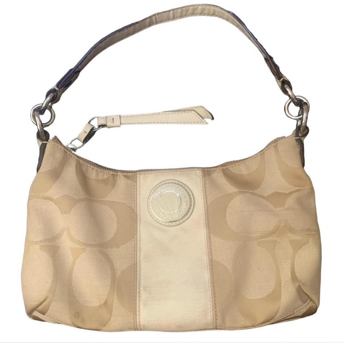 Vintage Y2K Coach Signature Stripe Demi Shoulder Bag - Etsy