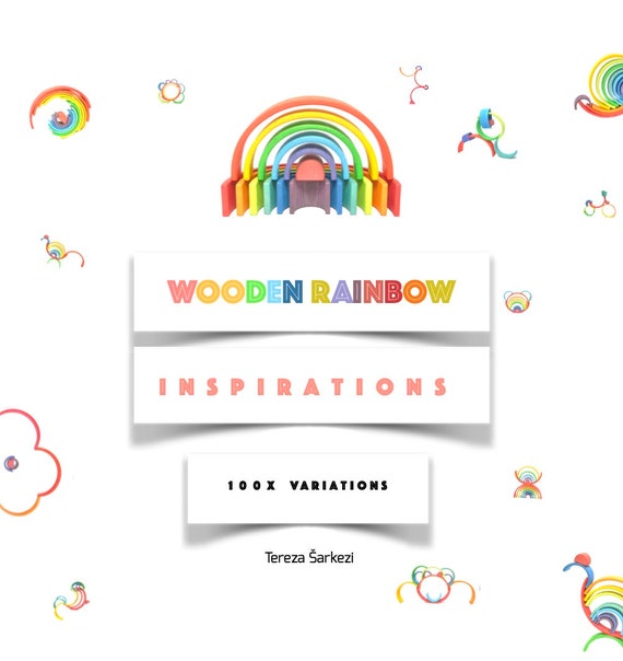 100 wooden rainbow stacking 12 pieces INSPIRATION ideas PDF format for 1 rainbow - 12 pieces