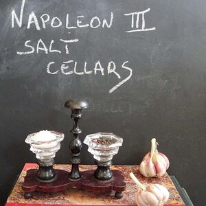 Antique Salt and Pepper Cellars des années 1850 , ère Napoléon III