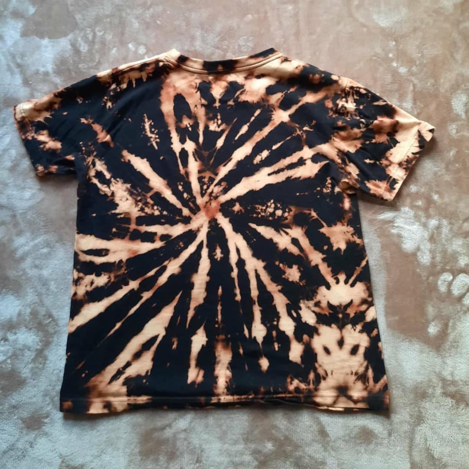 Acid wash reverse tie dye Tee Etsy