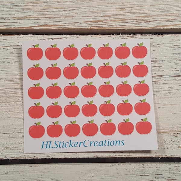 Apple Stickers, Teachers Apple, Teachers Apple Stickers, Red Apple, School Stickers, Tiny