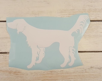 Setter Vinyl Decal, Car window Decal, English Setter, Hunting