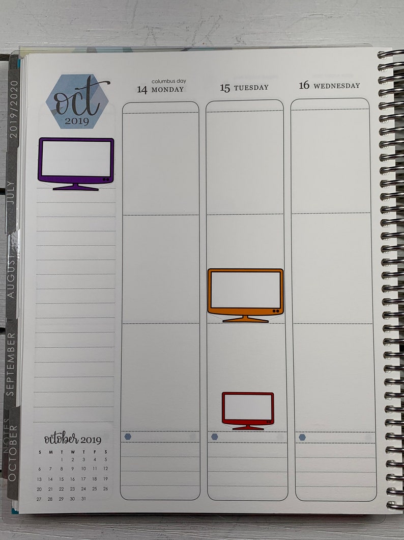 Blue Tv Sticker TV Stickers, TV Show Stickers, Tv, Show Stickers, Large Tv Planner ...