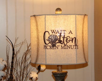 Lamp Shade. Wait A "Cotton" Pickin Minute