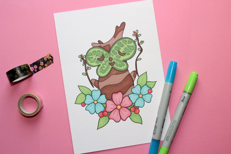 Korok Print/ Legend of Zelda Art Print/ Korok Seed LOZ Print - Etsy